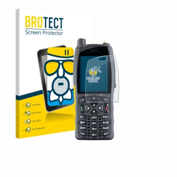 Front side of a product packaging with the brand logo BROTECT. Next to it is the device Sepura SC2020 shown with the correspon