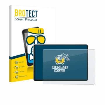 Front side of a product packaging with the brand logo BROTECT. Next to it is the device Huawei MatePad Pro 12.2