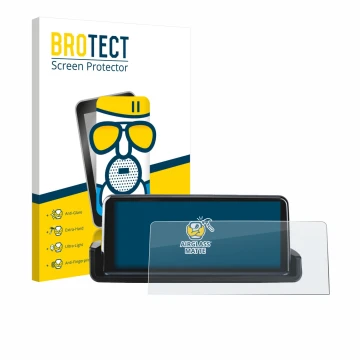 Front side of a product packaging with the brand logo BROTECT. Next to it is the device Junsun Carplay 10.25