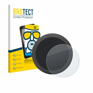 Front side of a product packaging with the brand logo BROTECT. Next to it is the device Elecrow Display 2.8