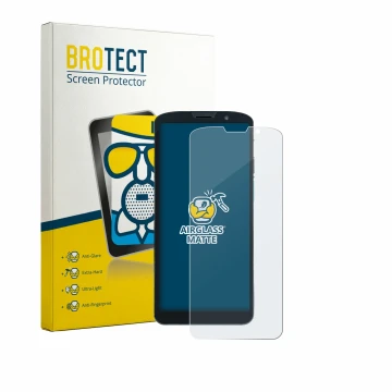 Front side of a product packaging with the brand logo BROTECT. Next to it is the device Unitech EA630 shown with the correspon