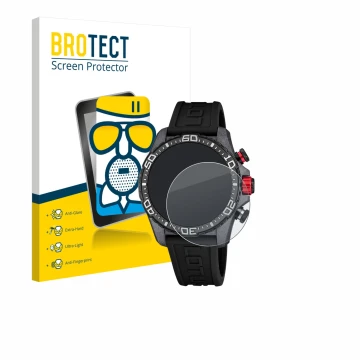 Front side of a product packaging with the brand logo BROTECT. Next to it is the device Lotus Connected 20000/4 (45 mm) shown 