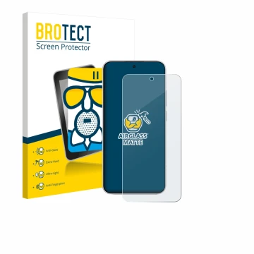 Front side of a product packaging with the brand logo BROTECT. Next to it is the device Xiaomi Redmi Note 15 Pro 4G shown with