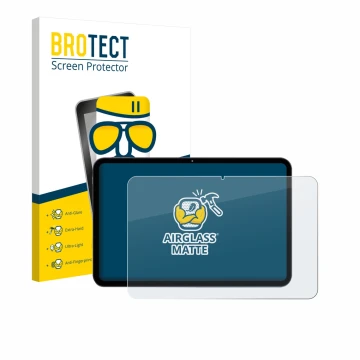 Front side of a product packaging with the brand logo BROTECT. Next to it is the device VekfulPC T60 Pro 13.4