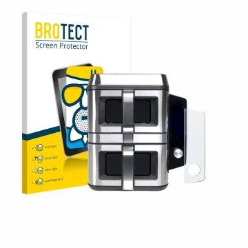 Front side of a product packaging with the brand logo BROTECT. Next to it is the device KOENIC KTAF-TR shown with the correspo