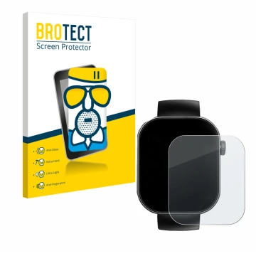 Front side of a product packaging with the brand logo BROTECT. Next to it is the device Cillso T80 2.01