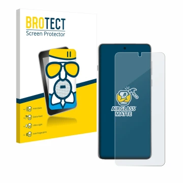 Front side of a product packaging with the brand logo BROTECT. Next to it is the device Oppo Find X8 Ultra shown with the corr