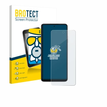 Front side of a product packaging with the brand logo BROTECT. Next to it is the device Oppo K13x shown with the corresponding