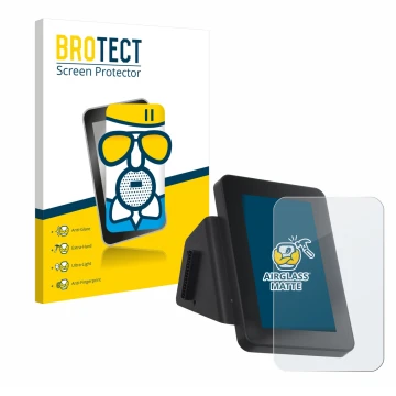 Front side of a product packaging with the brand logo BROTECT. Next to it is the device Anycubic Kobra 3 V2 Combo shown with t