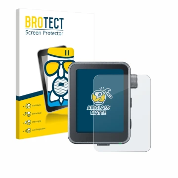 Front side of a product packaging with the brand logo BROTECT. Next to it is the device Godox X3 Pro shown with the correspond