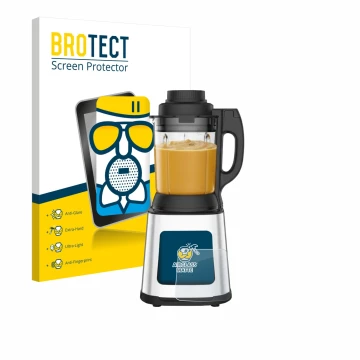 Front side of a product packaging with the brand logo BROTECT. Next to it is the device Moulinex LM83SD10 shown with the corre