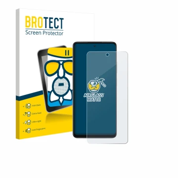 Front side of a product packaging with the brand logo BROTECT. Next to it is the device Oppo A5x 4G shown with the correspondi