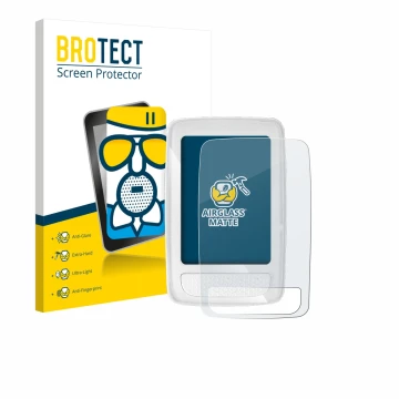 Front side of a product packaging with the brand logo BROTECT. Next to it is the device Giant Axact 14W shown with the corresp