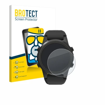 Front side of a product packaging with the brand logo BROTECT. Next to it is the device Shearwater TERN TX shown with the corr