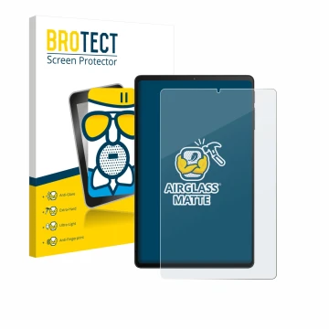 Front side of a product packaging with the brand logo BROTECT. Next to it is the device Xiaomi Black Shark Gaming Tablet shown