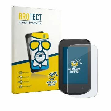 Front side of a product packaging with the brand logo BROTECT. Next to it is the device igpsport BSC100MAX shown with the corr
