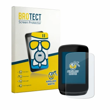 Front side of a product packaging with the brand logo BROTECT. Next to it is the device Magene C606 V2 shown with the correspo