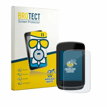 Front side of a product packaging with the brand logo BROTECT. Next to it is the device Magene C606 Pro shown with the corresp