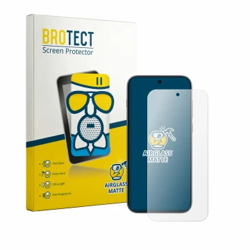 Front side of a product packaging with the brand logo BROTECT. Next to it is the device Oppo Find X10 shown with the correspon