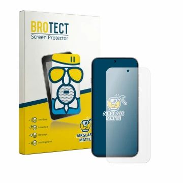 Front side of a product packaging with the brand logo BROTECT. Next to it is the device Oppo Find X10 Pro Max shown with the c