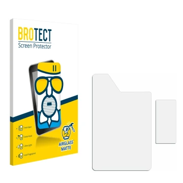 Front side of a product packaging with the brand logo BROTECT. Next to it is the corresponding screen protector.