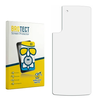 Front side of a product packaging with the brand logo BROTECT. Next to it is the corresponding screen protector.