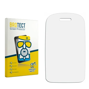Front side of a product packaging with the brand logo BROTECT. Next to it is the corresponding screen protector.