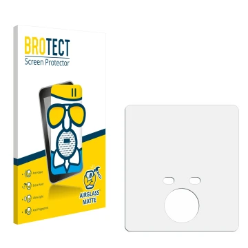 Front side of a product packaging with the brand logo BROTECT. Next to it is the corresponding screen protector.