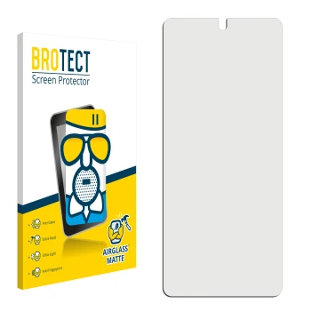Front side of a product packaging with the brand logo BROTECT. Next to it is the corresponding screen protector.