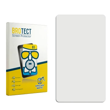 Front side of a product packaging with the brand logo BROTECT. Next to it is the corresponding screen protector.