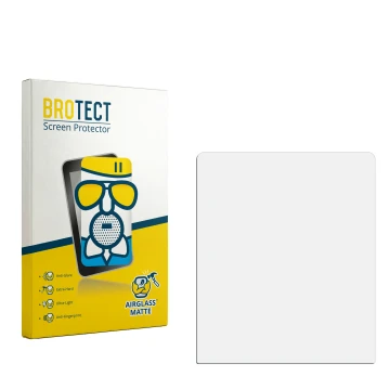 Front side of a product packaging with the brand logo BROTECT. Next to it is the corresponding screen protector.