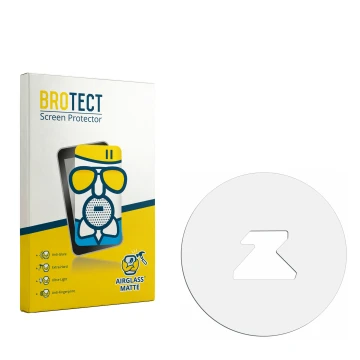 Front side of a product packaging with the brand logo BROTECT. Next to it is the corresponding screen protector.