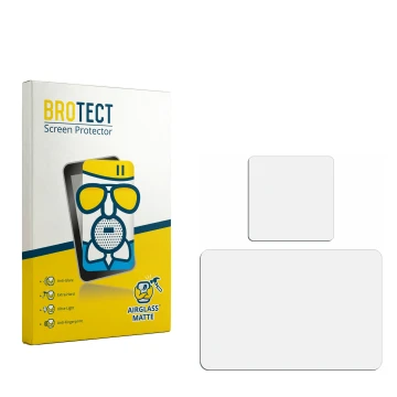 Front side of a product packaging with the brand logo BROTECT. Next to it is the corresponding screen protector.