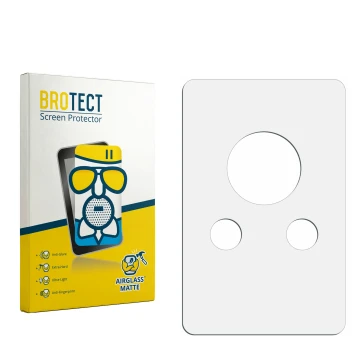 Front side of a product packaging with the brand logo BROTECT. Next to it is the corresponding screen protector.