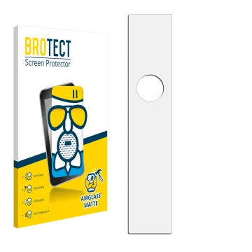 Front side of a product packaging with the brand logo BROTECT. Next to it is the corresponding screen protector.