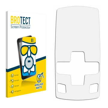 Front side of a product packaging with the brand logo BROTECT. Next to it is the corresponding screen protector.