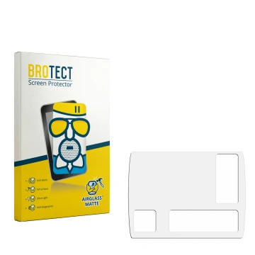 Front side of a product packaging with the brand logo BROTECT. Next to it is the corresponding screen protector.