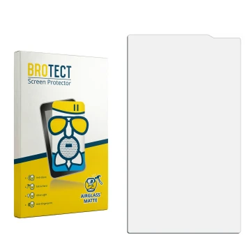 Front side of a product packaging with the brand logo BROTECT. Next to it is the corresponding screen protector.