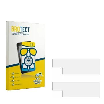 Front side of a product packaging with the brand logo BROTECT. Next to it is the corresponding screen protector.