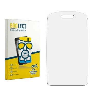 Front side of a product packaging with the brand logo BROTECT. Next to it is the corresponding screen protector.