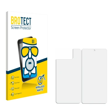 Front side of a product packaging with the brand logo BROTECT. Next to it is the corresponding screen protector.