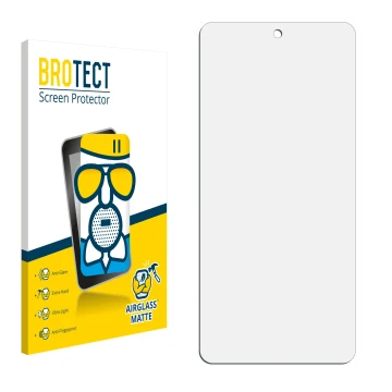 Front side of a product packaging with the brand logo BROTECT. Next to it is the corresponding screen protector.