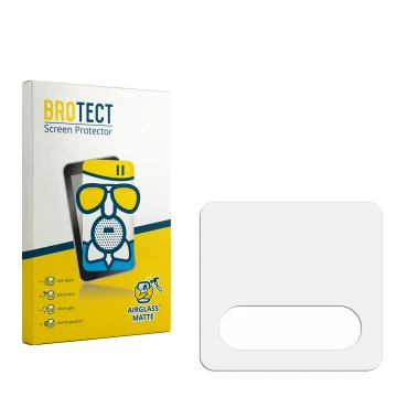 Front side of a product packaging with the brand logo BROTECT. Next to it is the corresponding screen protector.