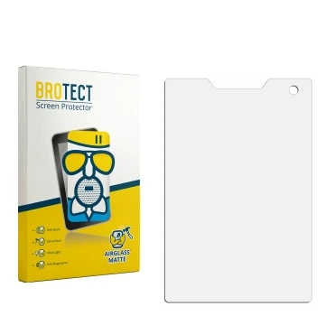 Front side of a product packaging with the brand logo BROTECT. Next to it is the corresponding screen protector.
