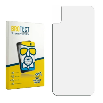 Front side of a product packaging with the brand logo BROTECT. Next to it is the corresponding screen protector.