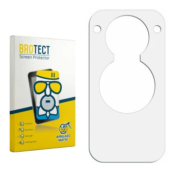 Front side of a product packaging with the brand logo BROTECT. Next to it is the corresponding screen protector.