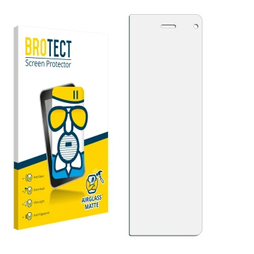 Front side of a product packaging with the brand logo BROTECT. Next to it is the corresponding screen protector.