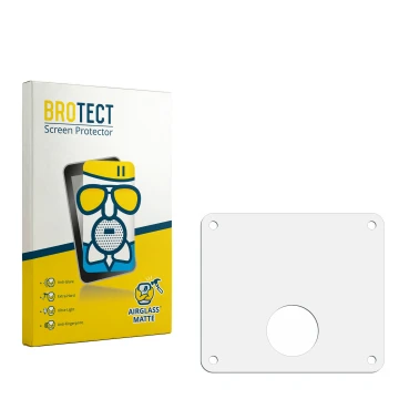 Front side of a product packaging with the brand logo BROTECT. Next to it is the corresponding screen protector.