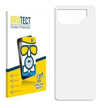 Front side of a product packaging with the brand logo BROTECT. Next to it is the corresponding screen protector.