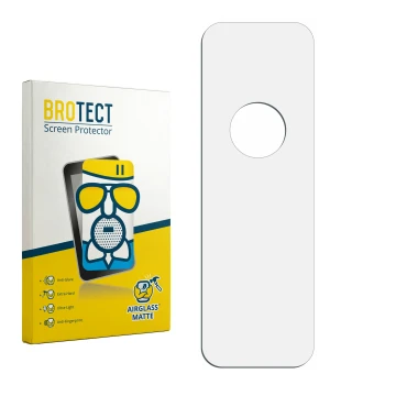 Front side of a product packaging with the brand logo BROTECT. Next to it is the corresponding screen protector.